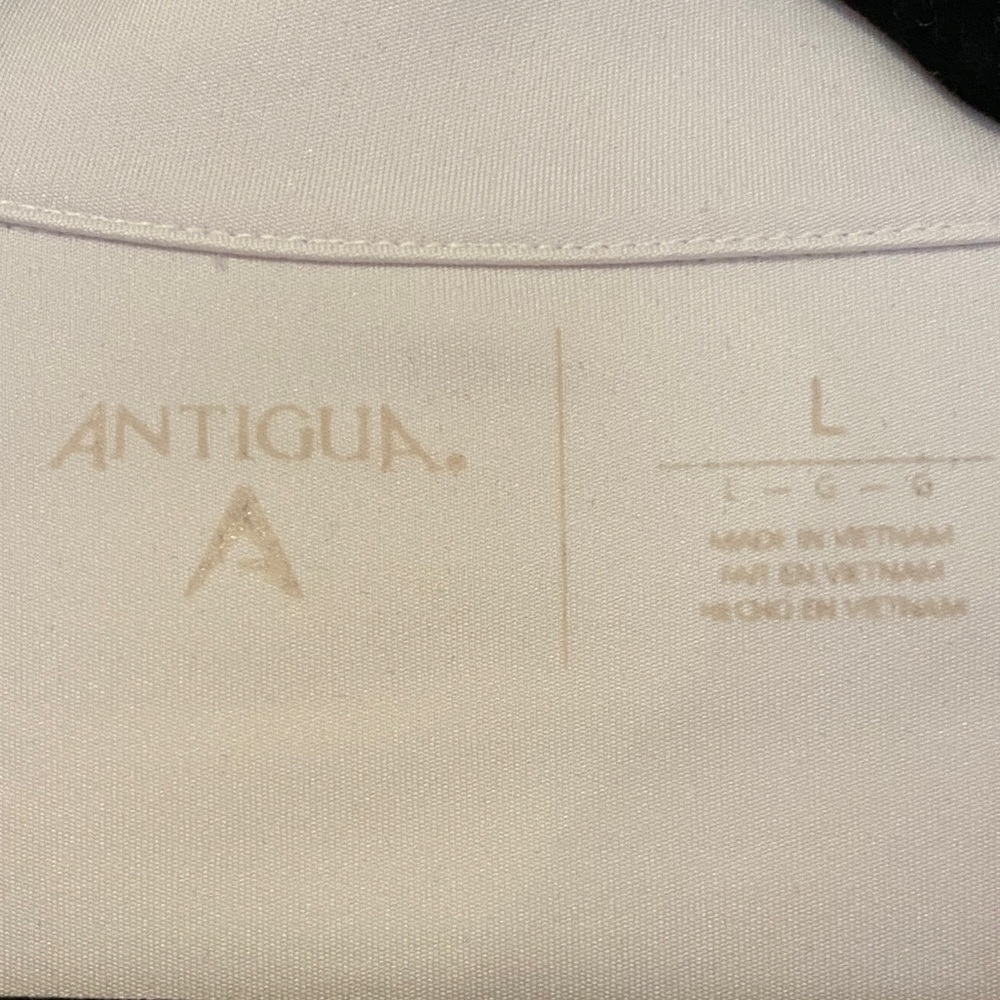 MENS WHITE AUBURN UNIVERSITY POLO SHIRT - L - Picture 3 of 5